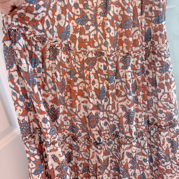 Love the Label Anthropologie smocked tiered women’s maxi dress size small - Picture 10 of 13